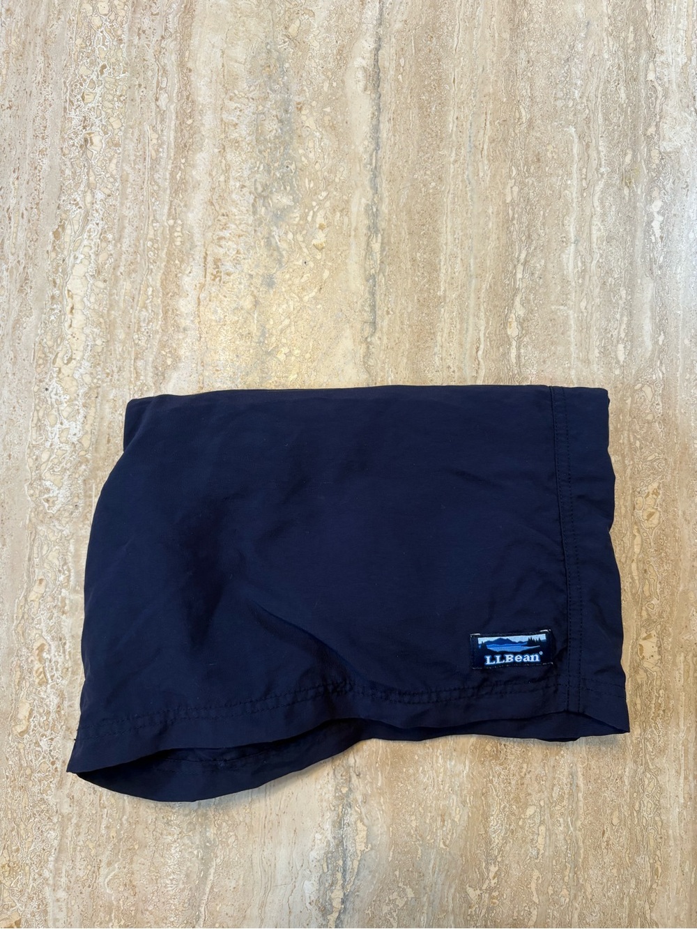 LL Bean Mens Large Blue Supplex Nylon Mesh Lined Board Swim Shorts Trunks - Picture 4 of 8